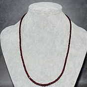 Работы для детей, handmade. Livemaster - original item Natural Ruby Beads / Cut Necklace. Handmade.