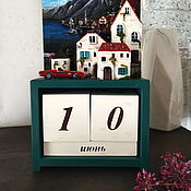 Для дома и интерьера handmade. Livemaster - original item Perpetual calendar with houses 