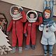 Таких не берут в космонавты.Ватные Ретро  Детки,игрушки на елку. Елочные игрушки. Наталья Бринько. Ярмарка Мастеров.  Фото №10