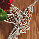 Интерьерная доска "Колибри" (String Art). Подвески. Анастасия. Ярмарка Мастеров.  Фото №4