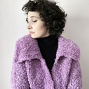 Knitted jumper, Merino wool cappuccino sweater