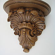 Для дома и интерьера handmade. Livemaster - original item Carved wall console Rococo shelf, oak. Handmade.