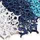 Snowflake blue 9 cm crocheted. Christmas decorations. BarminaStudio (Marina)/Crochet (barmar). My Livemaster. Фото №6