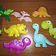 Игрушки из фетра "Динозаврики", Stuffed Toys, Engels,  Фото №1