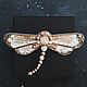Beige dragonfly brooch. Brooches. mayjune. Online shopping on My Livemaster.  Фото №2
