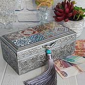 Для дома и интерьера handmade. Livemaster - original item Banknote box, money box Moroccan decoupage patterns. Handmade.