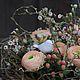 Topper de pájaro de cerámica. Decoration for flower pots. Ceramist_mamontov. Интернет-магазин Ярмарка Мастеров.  Фото №2