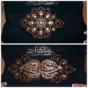 Аксессуары handmade. Livemaster - original item Belt with vintage filigree and natural stones. Handmade.