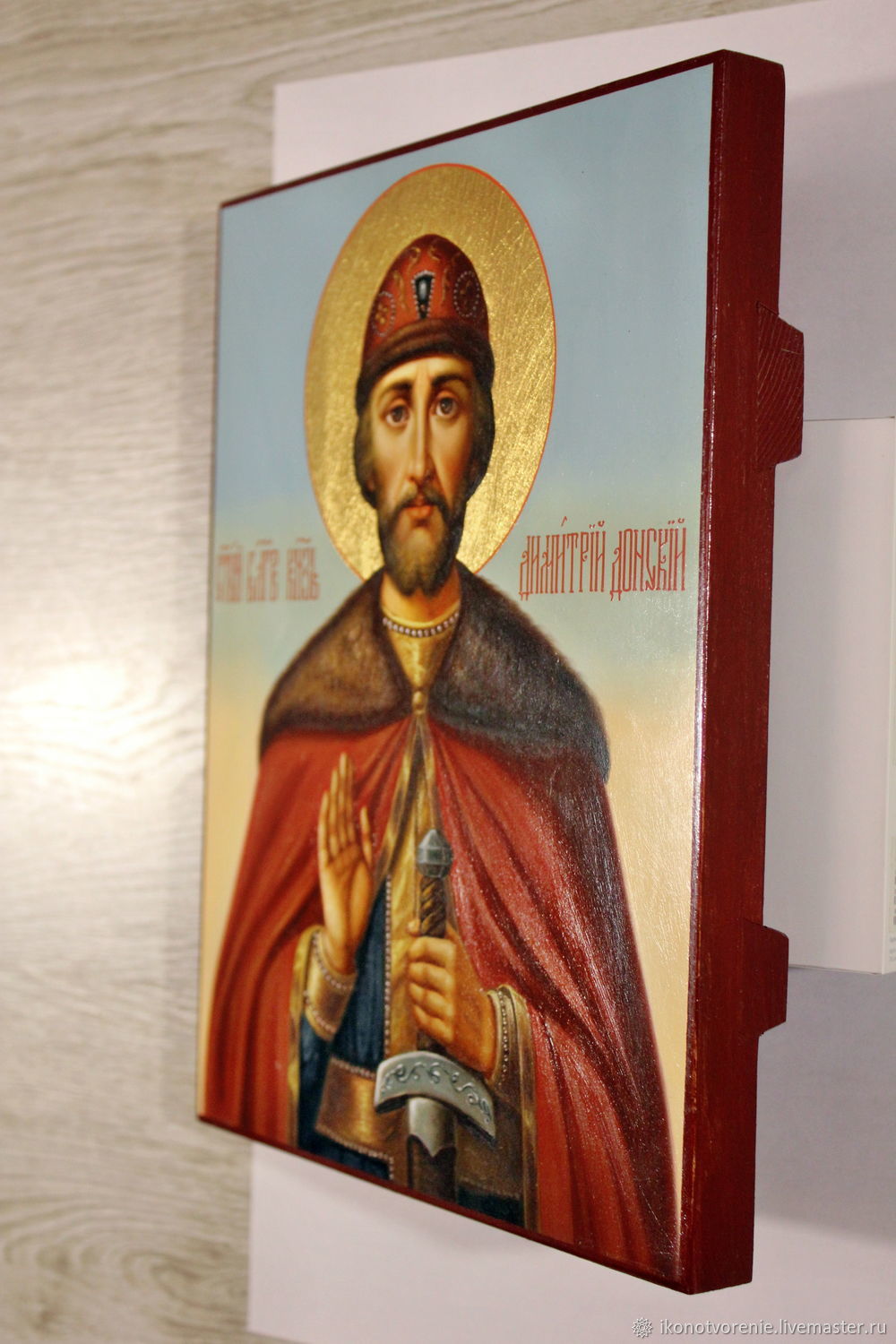 Икона "Дмитрий (Димитрий) Донской, князь" (Живопись маслом – заказать ...