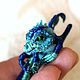 Dragon Adam, brooch dragon, blue dragon. Stick pin. master Alena Litvin. Online shopping on My Livemaster.  Фото №2