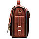 Order Leather briefcase-trunk ' Adjutant '(red). Russian leather Guild. Livemaster. . Brief case Фото №3