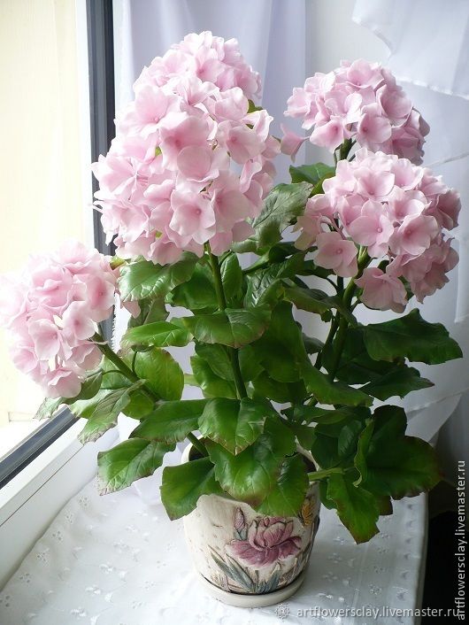 Гортензия #2 из полимерной глины в интернет-магазине Ярмарка Мастеров ...
