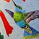 "Жизнь птиц", вышитая картина,  художественная гладь. Картины. IRINA_EMBROIDERY_. Ярмарка Мастеров.  Фото №5