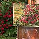 Oil painting 'Rose Bush'. Pictures. Fine Art for Joy. My Livemaster. Фото №6