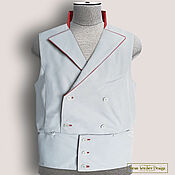 Мужская одежда handmade. Livemaster - original item Octavian vest made of genuine suede/leather (any color). Handmade.