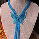 Necklace Tie Blue, Necklace, Moscow,  Фото №1