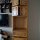 Side Cabinet carved-painted beech with doors and drawers, Cabinets, Rostov,  Фото №1