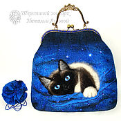 Сумки и аксессуары handmade. Livemaster - original item Bag blue ivory / women`s felted purse / bag made of wool. Handmade.