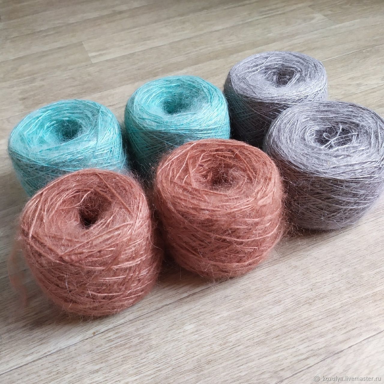 Пряжа козий пух.Разноцветная пуховая пряжа для творчества купить в ...