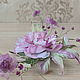 Brooch transformer Cascade of silk flowers. Brooches. LIUDMILA SKRYDLOVA (flower glade). Online shopping on My Livemaster.  Фото №2
