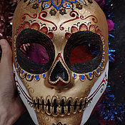 Карнавальная маска "Павлинья"