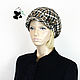 Stylish women's cap octyklinka. 100% wool. Caps1. Mishan (mishan). Online shopping on My Livemaster.  Фото №2