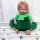 Платье для куклы зеленое, Куклы и пупсы, Москва,  Фото №1