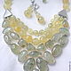 Necklace 3 strands and earrings - Grape prehnite beads. Necklace. Dorida's Gems (Dorida-s-gems). My Livemaster. Фото №5
