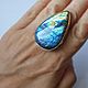 Заказать Кольцо серебряное с лабрадоритом "Океан". Newstylejewelry. Ярмарка Мастеров. . Кольца Фото №3