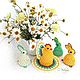 EASTER. Knitting. Easter bunnies! (set - 3 pcs.). Easter souvenirs. Cross stitch and beads!. My Livemaster. Фото №11