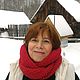 Снуд-шарф "Красный мак" (полушерсть). Снуды. Елена- L. Ярмарка Мастеров.  Фото №4