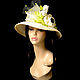 Straw hat 'White roses'. Hats1. Novozhilova Hats. Online shopping on My Livemaster.  Фото №2