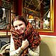 Красочный теплый шерстяной шарф, шарф-снуд, Шарфы, Санкт-Петербург,  Фото №1