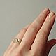 Фактурное кольцо из серебра с позолотой. Кольца. Golden Works. Интернет-магазин Ярмарка Мастеров.  Фото №2