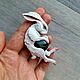 Brooch-pin: ' White Rabbit', Brooches, Vladimir,  Фото №1