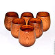 Set of wooden glasses made of cedar wood - 6 pcs. NC10. Mugs and cups. ART OF SIBERIA. Online shopping on My Livemaster.  Фото №2