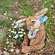 Hare Teddy Penny rabbit collectible author's Bunny Easter. Teddy Toys. NatalyTools (natalytools). My Livemaster. Фото №6
