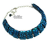 Украшения handmade. Livemaster - original item Necklace Stylish Accent Blue (631) designer jewelry. Handmade.