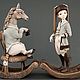 Авторская Художественная кукла. Две лошадки, Интерьерная кукла, Москва,  Фото №1
