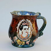 Посуда handmade. Livemaster - original item Mugs and cups: Frida. Handmade.