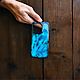 Чехол из эпоксидной смолы Iphone 15 pro. Чехол. O.L.S'you Leather crafts. Ярмарка Мастеров.  Фото №4