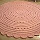 a large rug of knitted cord Rustic openwork. Carpets. knitted handmade rugs. Online shopping on My Livemaster.  Фото №2