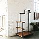 Loft style rail with three wooden shelves. Shelves. Vstileretro (vstileretro). Online shopping on My Livemaster.  Фото №2