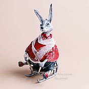 Куклы и игрушки handmade. Livemaster - original item Interior doll Bunny. Christmas tree toy, rabbit. Original gift.. Handmade.