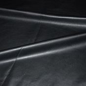 Genuine Black Leather Floral Pattern