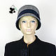 Elegant women's tweed hat 'Slouch'. Hats1. Mishan (mishan). My Livemaster. Фото №6