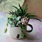 Цветы и флористика handmade. Livemaster - original item Interior arrangement with succulents. Handmade.