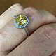 17.5 Натуральный желтый  циркон 3.0 ct. Кольца. Елена. Ярмарка Мастеров.  Фото №4
