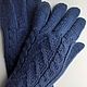 Knitted gloves 2173S, blue. Gloves. HOBBIMANIYA. Online shopping on My Livemaster.  Фото №2