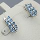 Order Silver earrings with genuine Topaz stones. yakitoriya. Livemaster. . Earrings Фото №3